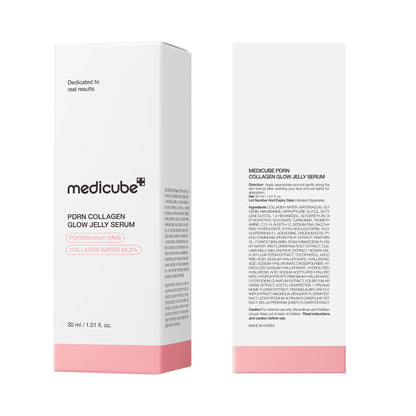 [NEW] [Medicube] PDRN Pink Collagen Glow Jelly Serum | Lightweight Water-Jelly for Plump & Supple Skin | Radiance & Elasticity Care with PDRN, Collagen, Niacinamide | Korean Skin Care 1.01 Fl.Oz