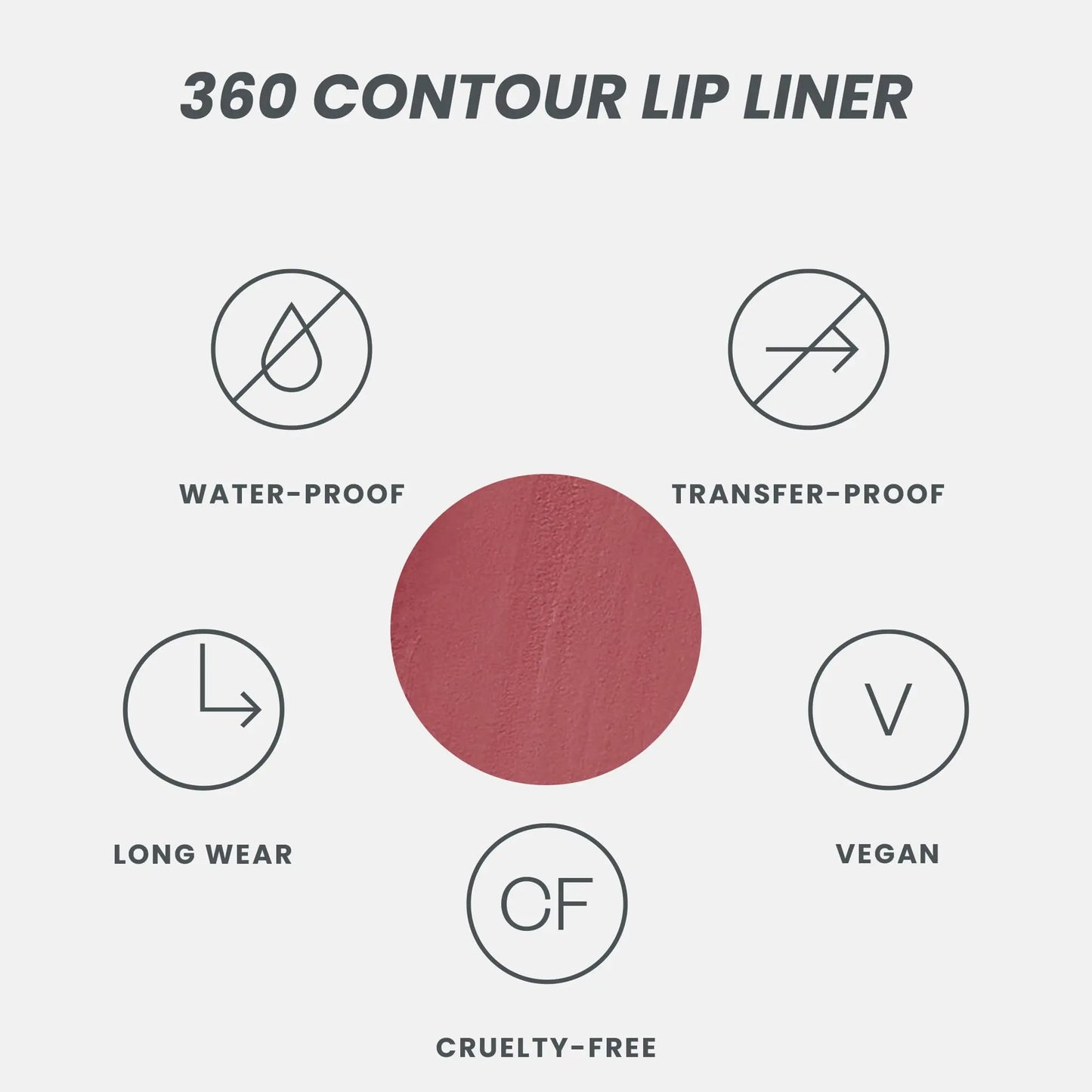 Wonderskin Perfect Lip Duo - Lip Stain & Lipliner, Waterproof, Nourishing, Vegan, Cruelty-Free, Long-Lasting, Flawless Makeup