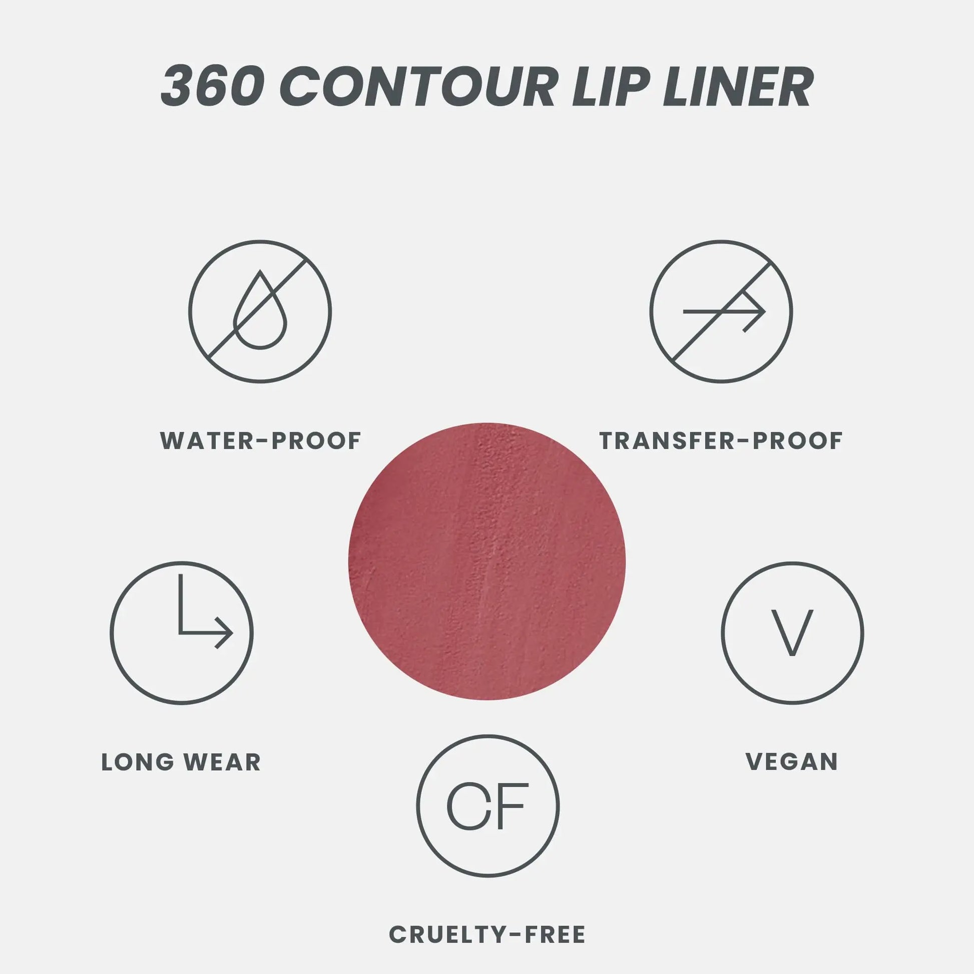 Wonderskin Perfect Lip Duo - Lip Stain & Lipliner, Waterproof, Nourishing, Vegan, Cruelty-Free, Long-Lasting, Flawless Makeup
