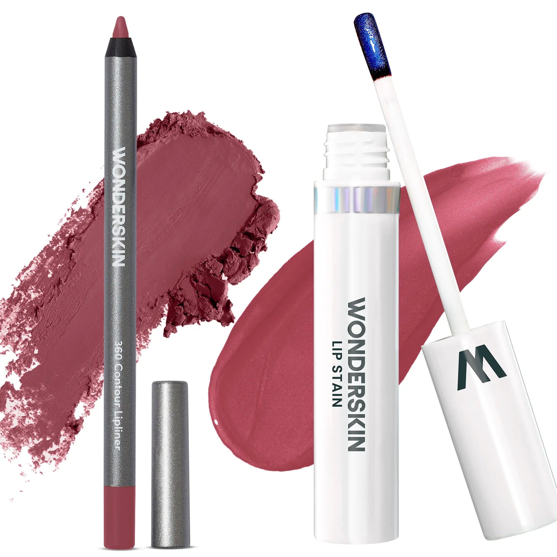 Wonderskin Perfect Lip Duo - Lip Stain & Lipliner, Waterproof, Nourishing, Vegan, Cruelty-Free, Long-Lasting, Flawless Makeup