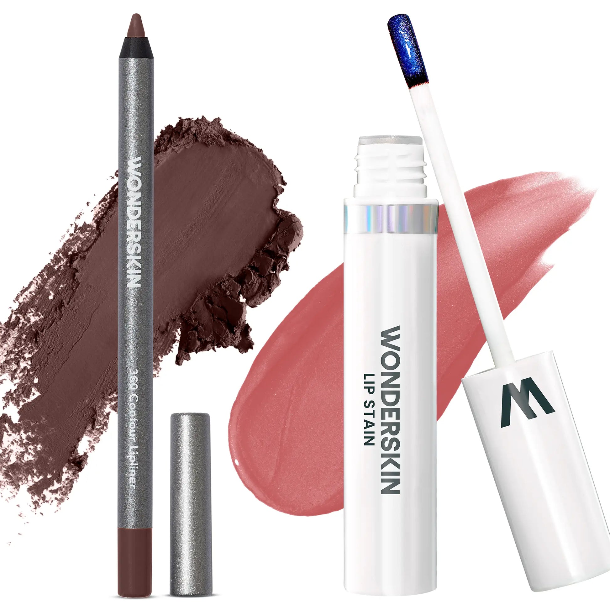 Wonderskin Perfect Lip Duo - Lip Stain & Lipliner, Waterproof, Nourishing, Vegan, Cruelty-Free, Long-Lasting, Flawless Makeup