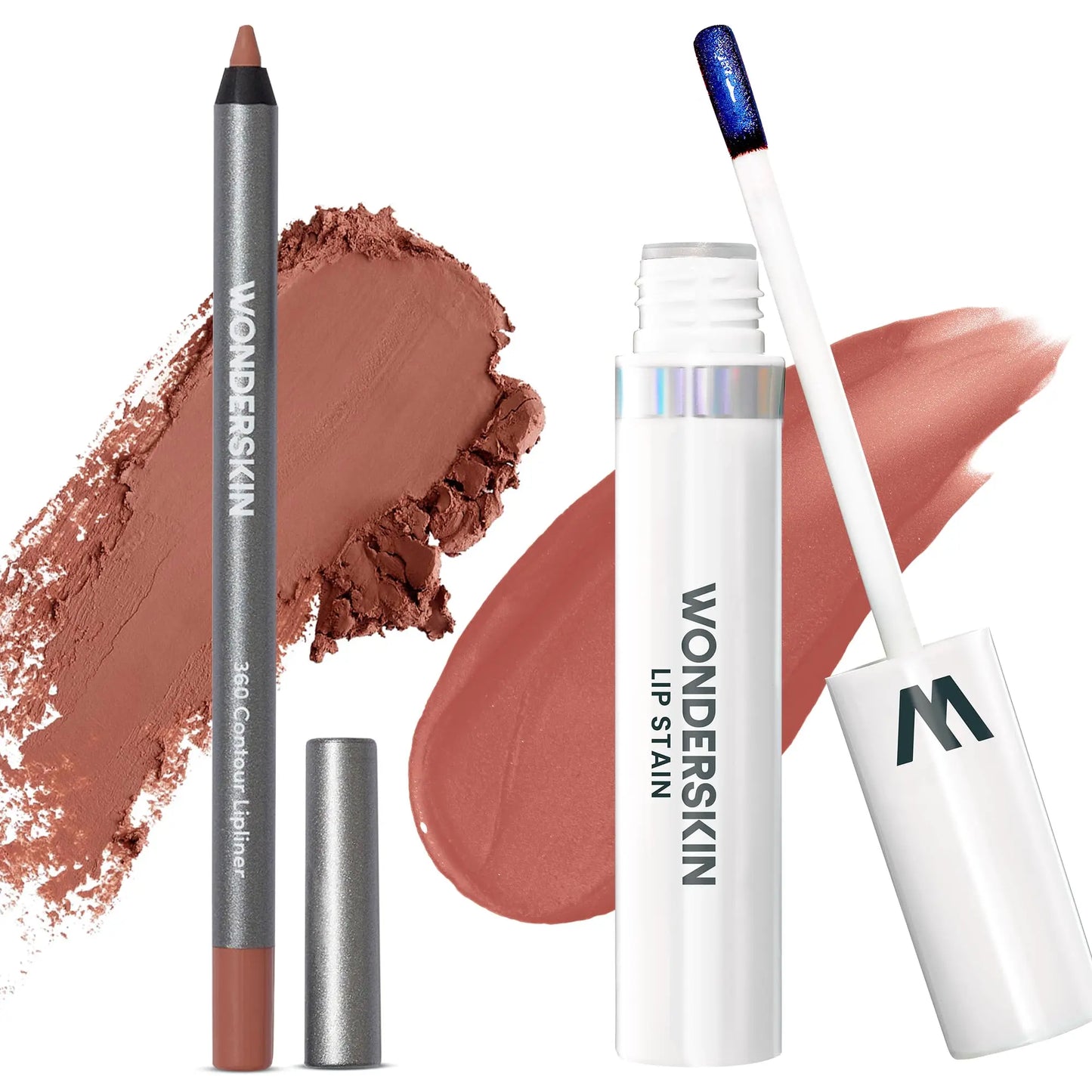 Wonderskin Perfect Lip Duo - Lip Stain & Lipliner, Waterproof, Nourishing, Vegan, Cruelty-Free, Long-Lasting, Flawless Makeup