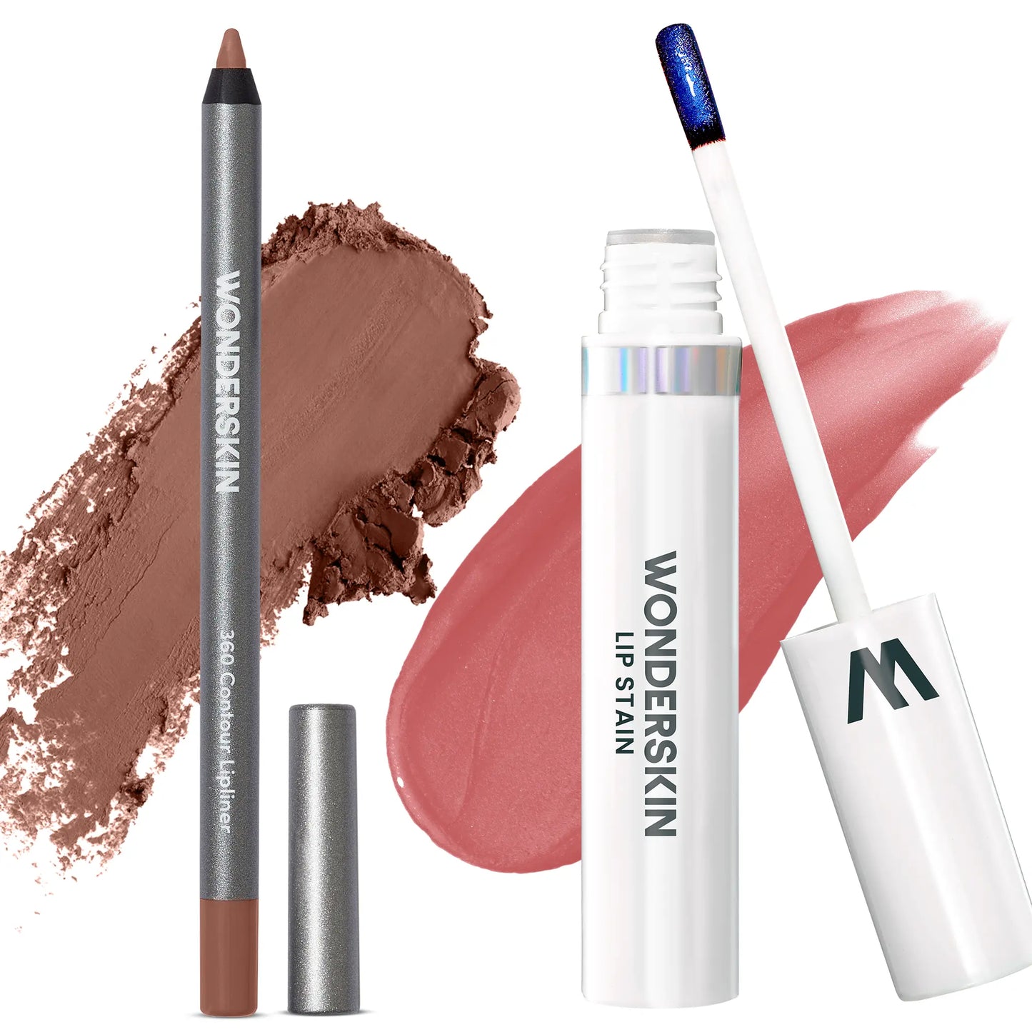 Wonderskin Perfect Lip Duo - Lip Stain & Lipliner, Waterproof, Nourishing, Vegan, Cruelty-Free, Long-Lasting, Flawless Makeup