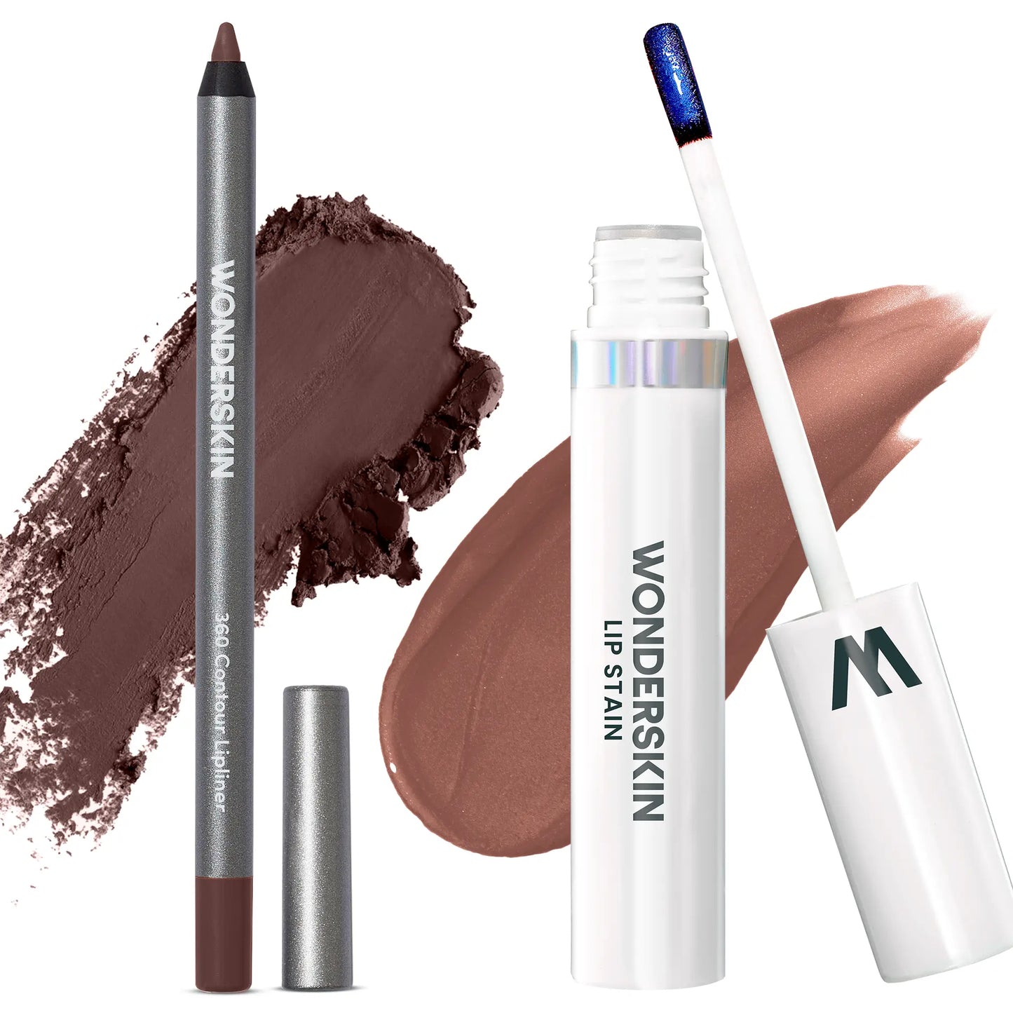 Wonderskin Perfect Lip Duo - Lip Stain & Lipliner, Waterproof, Nourishing, Vegan, Cruelty-Free, Long-Lasting, Flawless Makeup
