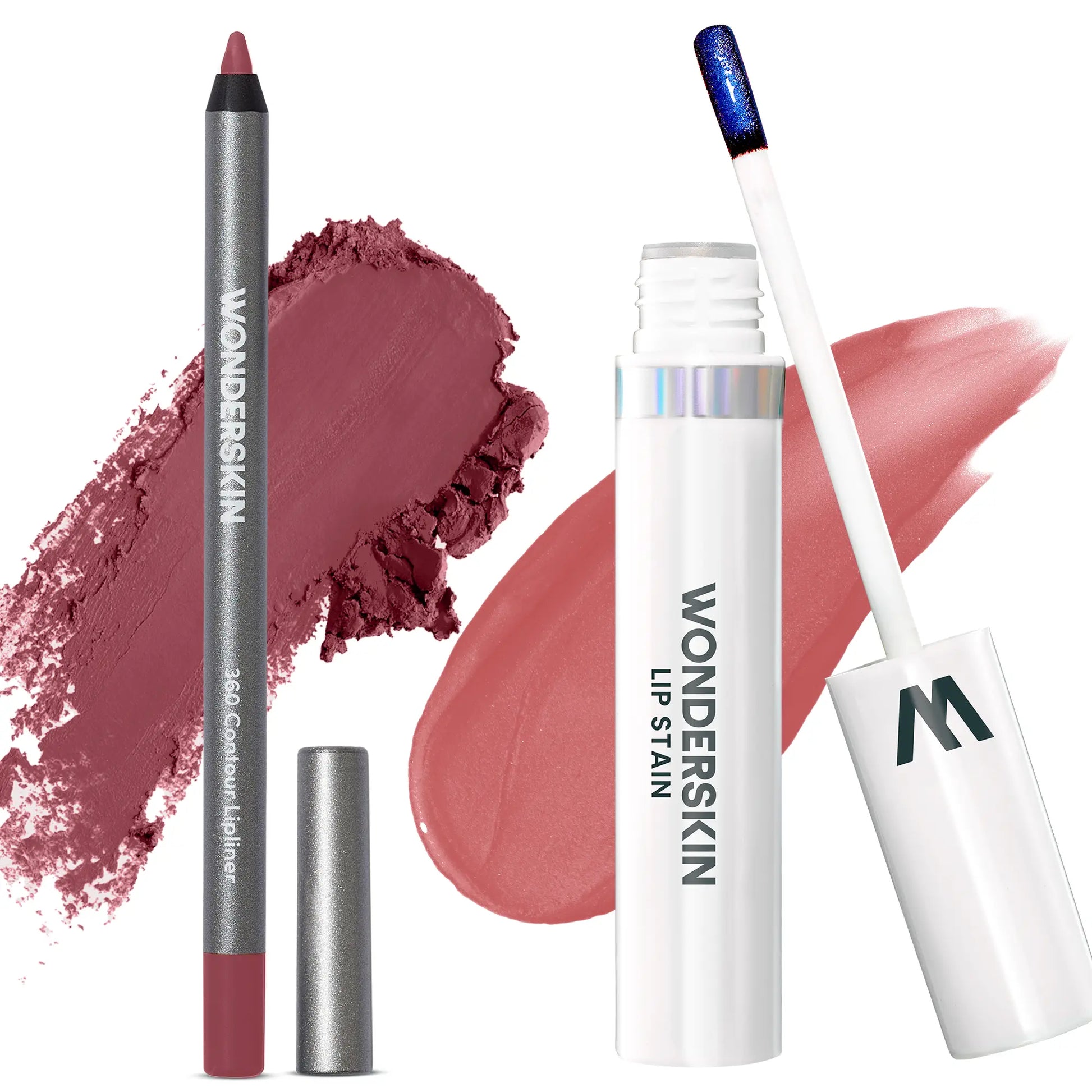Wonderskin Perfect Lip Duo - Lip Stain & Lipliner, Waterproof, Nourishing, Vegan, Cruelty-Free, Long-Lasting, Flawless Makeup
