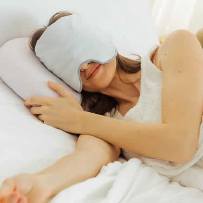 Mellow Sleep | Lights Out Weighted Eye Mask – Strapless 360° Wraparound Sleep Mask, Deep Pressure Relaxation Eye Mask for Better Sleep, Soft Comfortable Light Blocking Eye Mask for Travel, Naps & Stress Relief