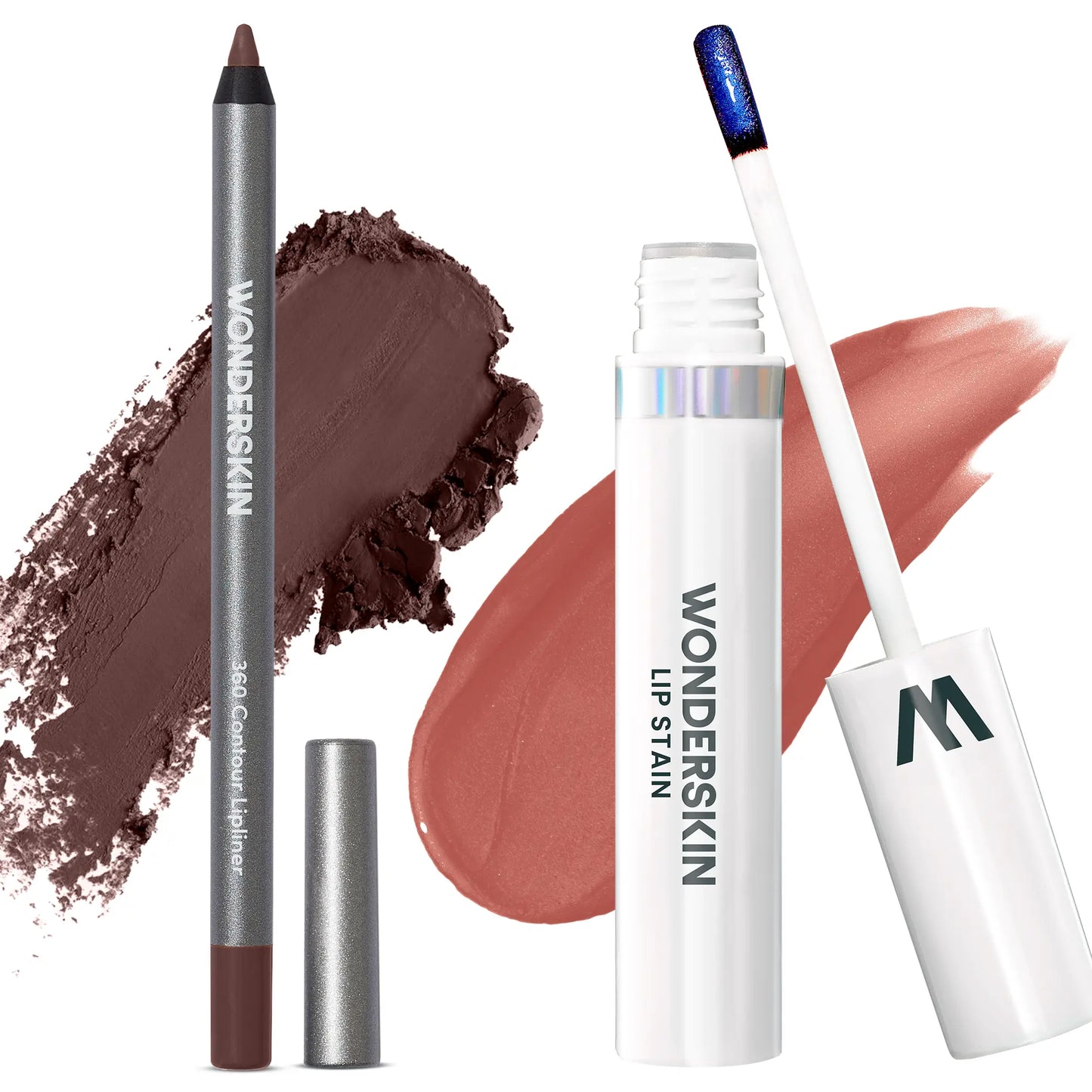 Wonderskin Perfect Lip Duo - Lip Stain & Lipliner, Waterproof, Nourishing, Vegan, Cruelty-Free, Long-Lasting, Flawless Makeup