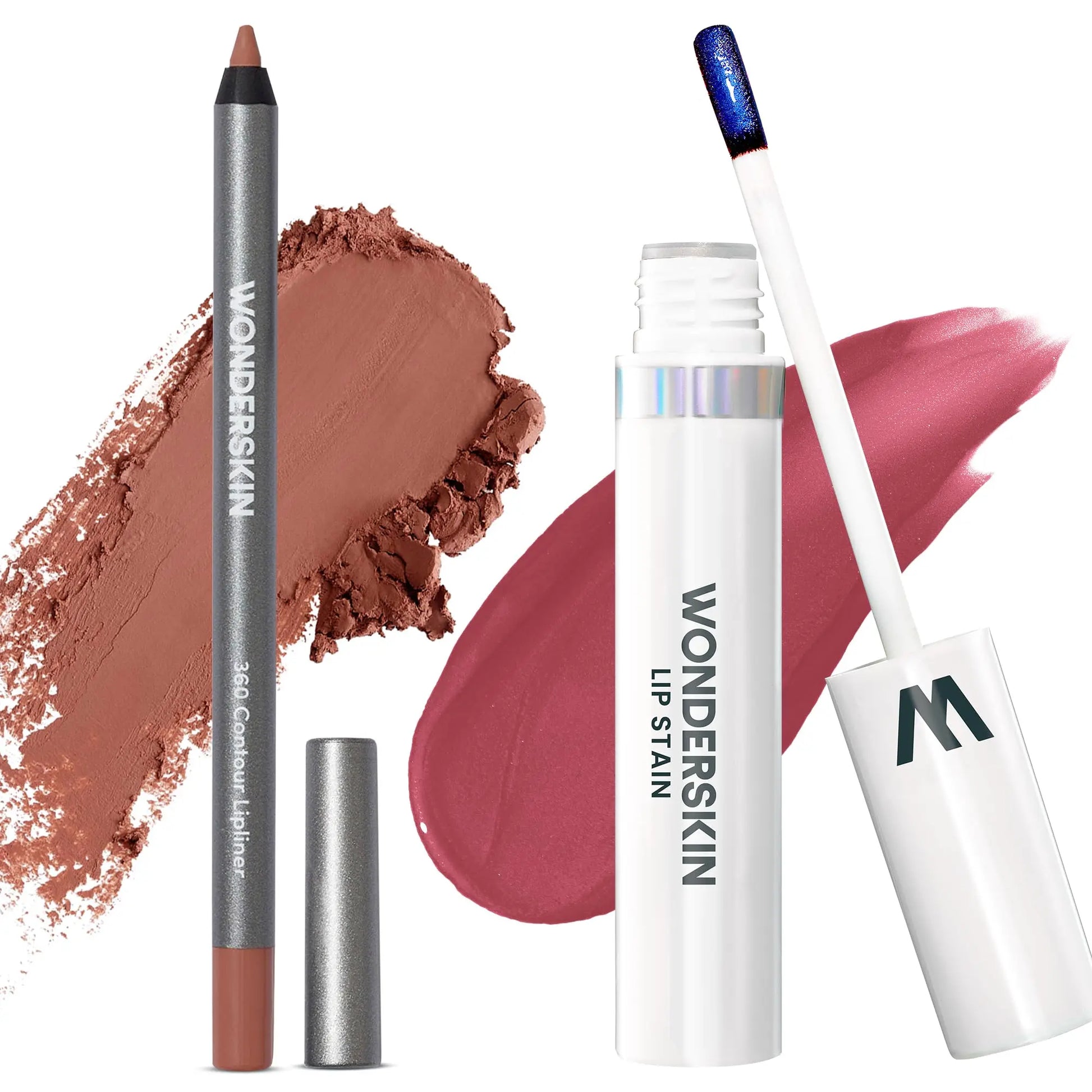 Wonderskin Perfect Lip Duo - Lip Stain & Lipliner, Waterproof, Nourishing, Vegan, Cruelty-Free, Long-Lasting, Flawless Makeup