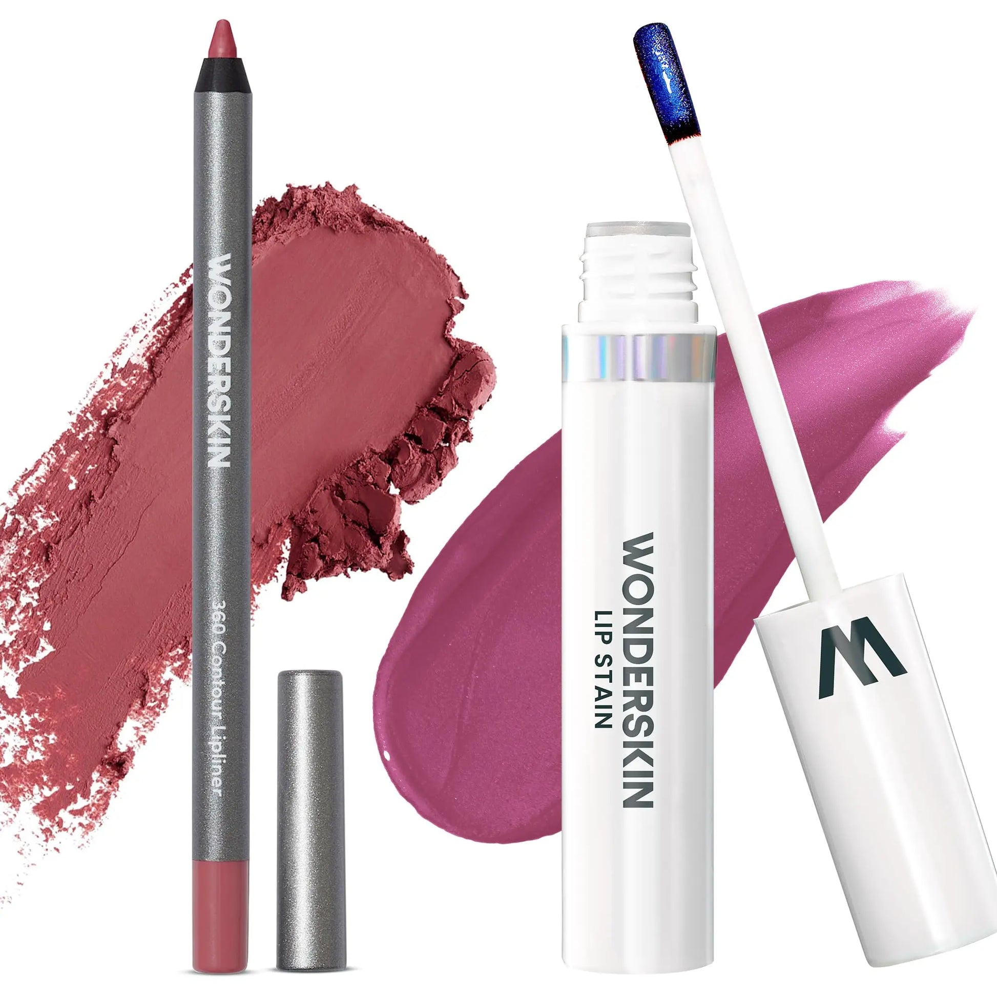 Wonderskin Perfect Lip Duo - Lip Stain & Lipliner, Waterproof, Nourishing, Vegan, Cruelty-Free, Long-Lasting, Flawless Makeup