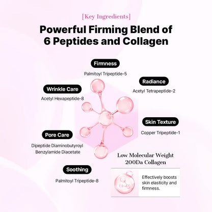 [COSRX Official] Pretty in Pink - Lift & Bright | the Peptide Collagen Hydrogel Eye Patch (60 Patches) | the Peptide Collagen Lifting Glow Hydrogel Mask_3Ea | the 6 Peptide First Step Serum | Lift, Firm and Glow with Peptides & Collagen