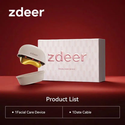 Zdeer LED Red Light Therapy Face & Neck Massager – Heated Gua Sha Facial Sculpting Device with Vibration for Firming & Lifting, Perfect Christmas & Valentine’S Day Gift for Her