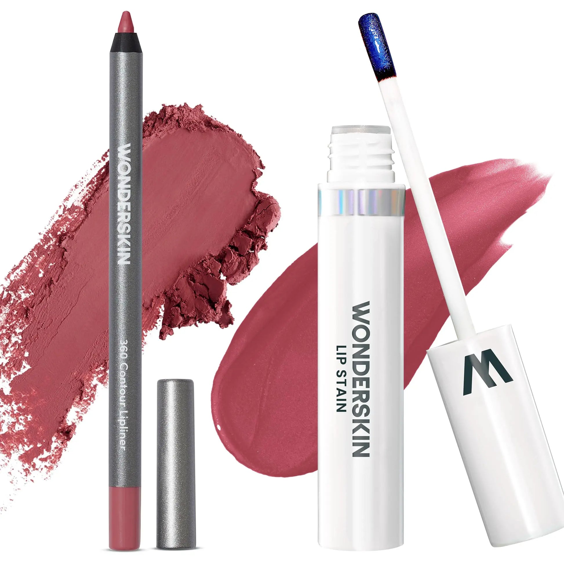 Wonderskin Perfect Lip Duo - Lip Stain & Lipliner, Waterproof, Nourishing, Vegan, Cruelty-Free, Long-Lasting, Flawless Makeup