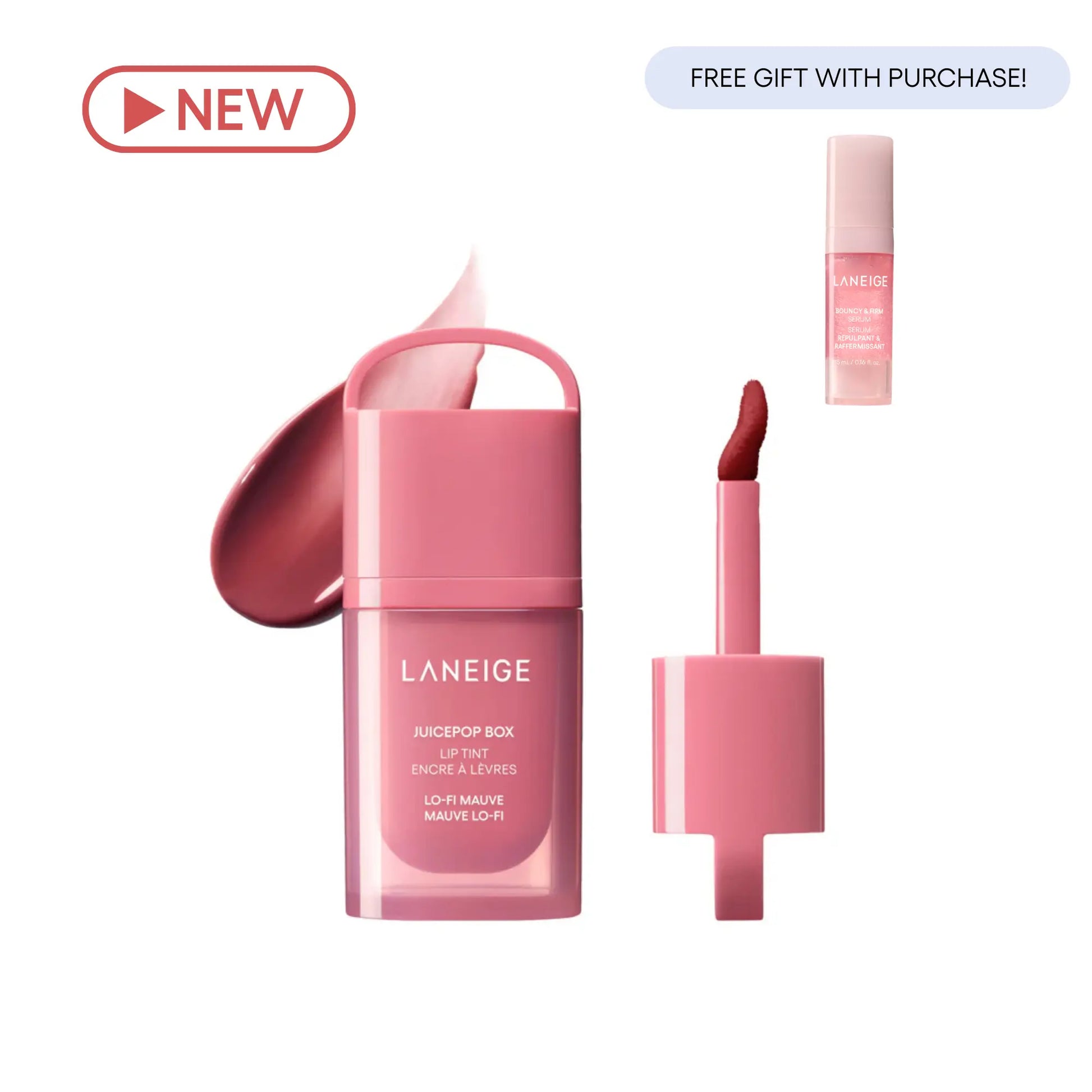 Laneige Juicepop Box Lip Tint, Hydrating Lightweight, Buildable Color
