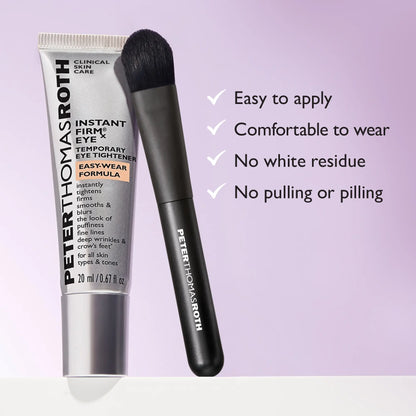 Peter Thomas Roth Instant Firmx Easy Wear Eye Tightener, Neutralizing Sheer Tint, Brush Included