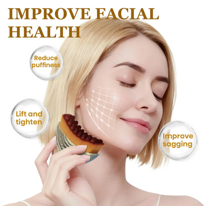 Cotsoco Lymphatic Contour Face Brush for Jawline & Chin Sculpting, Dry Brushing Massager for Lymphatic Drainage & Facial Fatigue Relief, Ergonomically Designed to Fit the Skin Precisely, Gift for Women, Valentine'S Day Gift