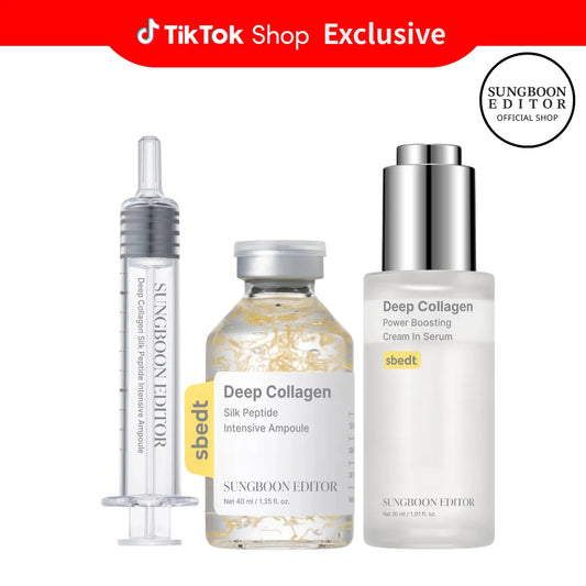 [Sungboon] Silk Collagen & Peptide Face-Lift Duo Tiktok Exclusive – Ampoule + Rejuvenate Serum with 8 Types Hyaluronic Acid for Wrinkles & Fine Lines | Gift Set Firming, Moisturizing, Collagen Boosting, anti Aging Korean Home Aesthetic for All Skin Types