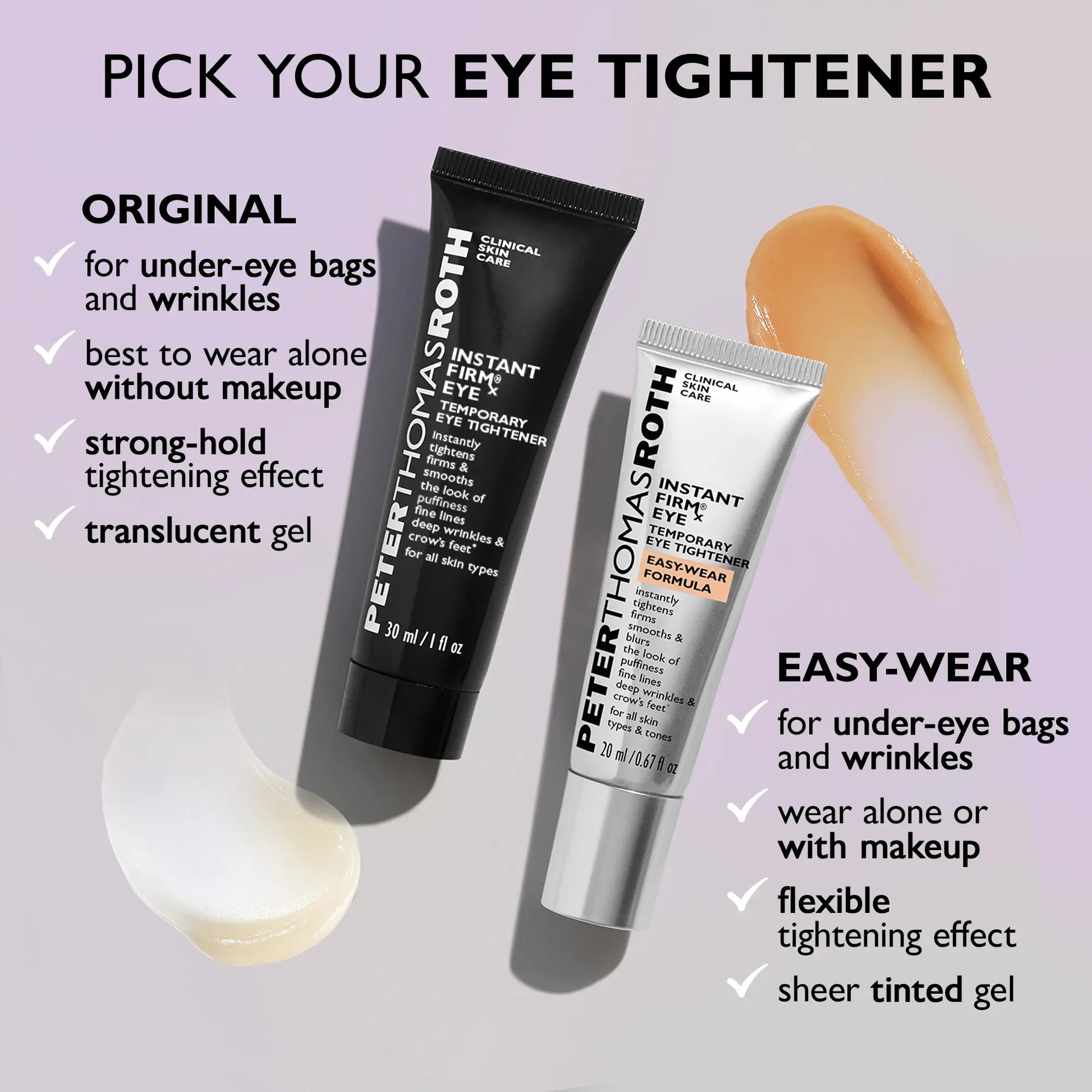 Peter Thomas Roth Instant Firmx Easy Wear Eye Tightener, Neutralizing Sheer Tint, Brush Included