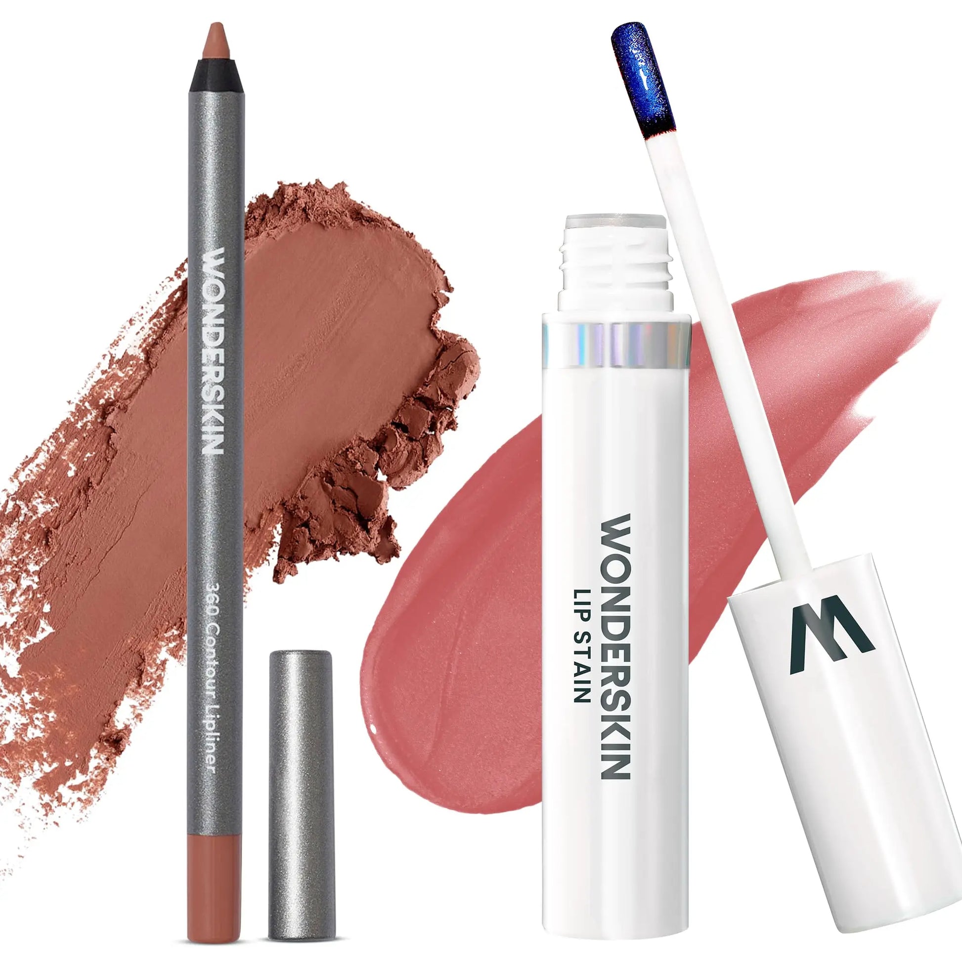 Wonderskin Perfect Lip Duo - Lip Stain & Lipliner, Waterproof, Nourishing, Vegan, Cruelty-Free, Long-Lasting, Flawless Makeup