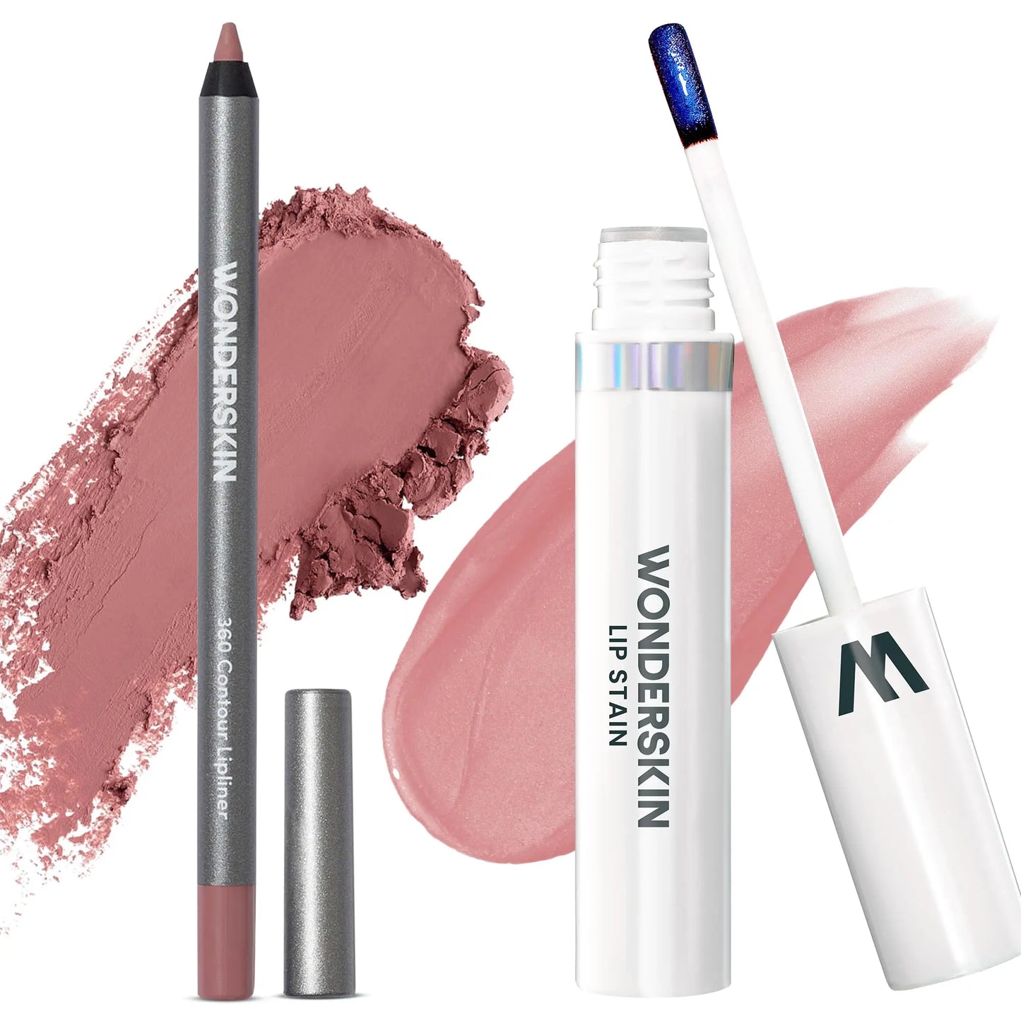 Wonderskin Perfect Lip Duo - Lip Stain & Lipliner, Waterproof, Nourishing, Vegan, Cruelty-Free, Long-Lasting, Flawless Makeup