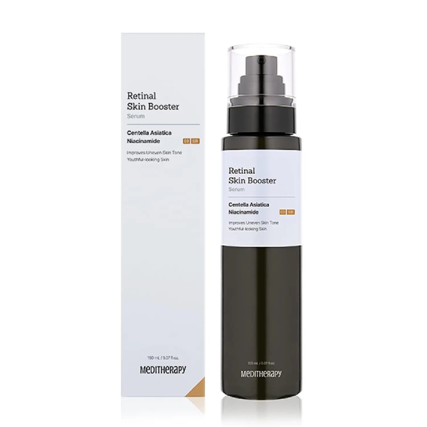 Glow-Tox Retinal Serum 150Ml | 3X Larger Bottle for Face & Body – Even Tone, Pores, Dark Spots – Gentle, Non-Irritating, Vegan | MEDITHERAPY