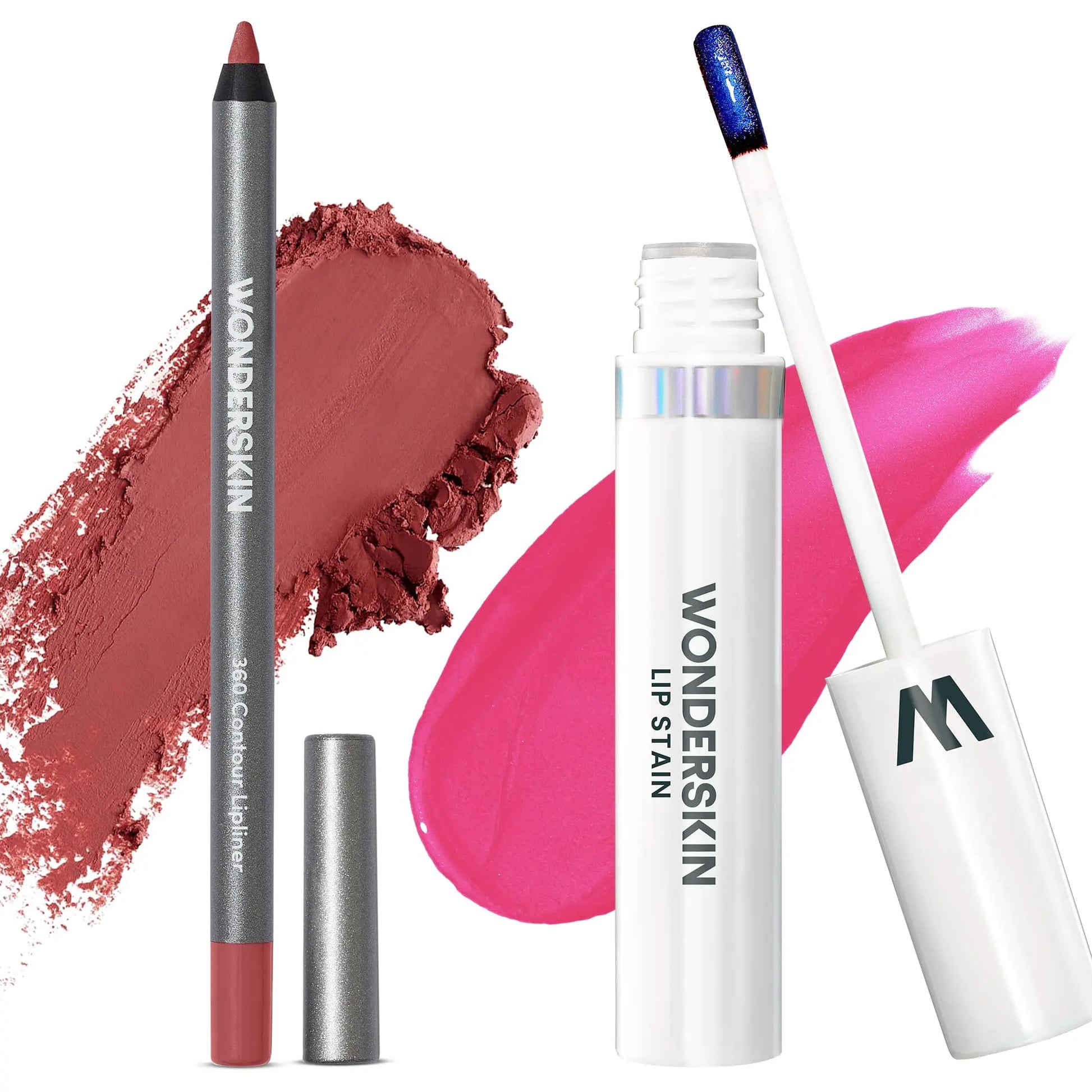 Wonderskin Perfect Lip Duo - Lip Stain & Lipliner, Waterproof, Nourishing, Vegan, Cruelty-Free, Long-Lasting, Flawless Makeup