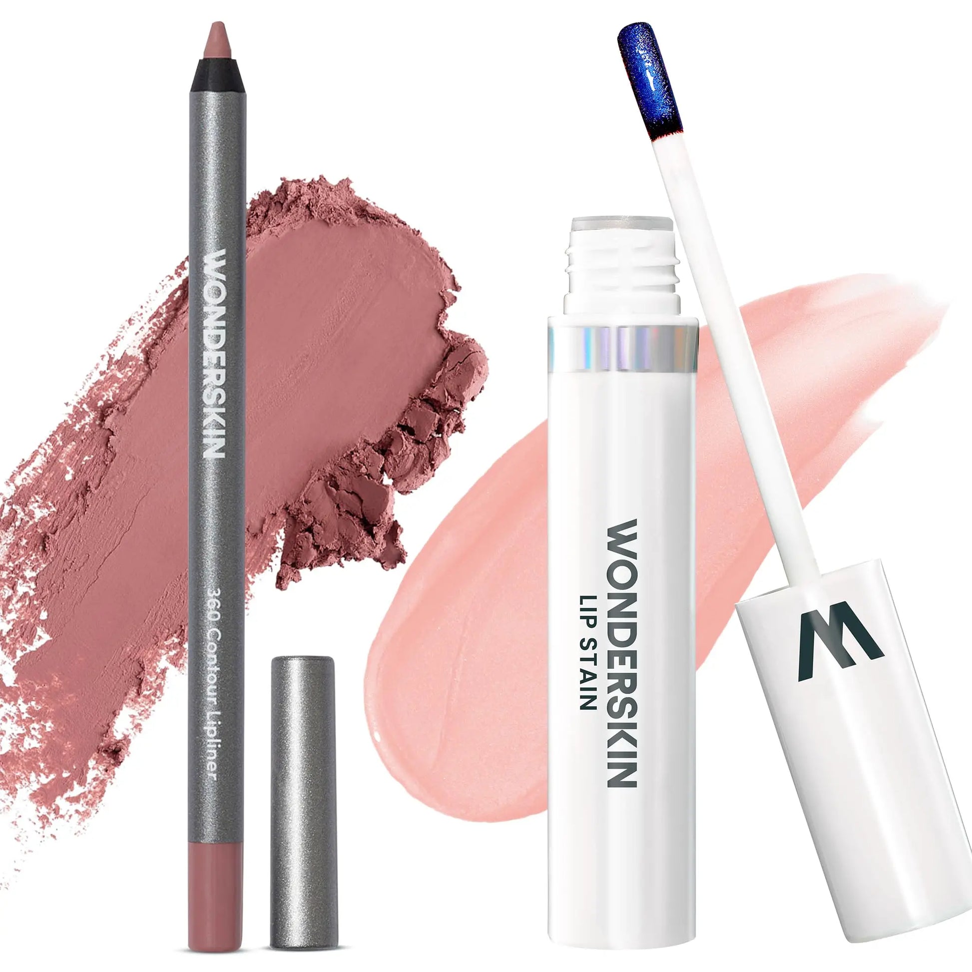Wonderskin Perfect Lip Duo - Lip Stain & Lipliner, Waterproof, Nourishing, Vegan, Cruelty-Free, Long-Lasting, Flawless Makeup