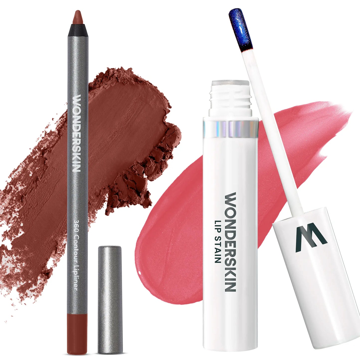 Wonderskin Perfect Lip Duo - Lip Stain & Lipliner, Waterproof, Nourishing, Vegan, Cruelty-Free, Long-Lasting, Flawless Makeup